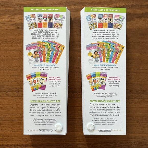 Brain Quest Learn Multi-Subject Grade 1 Ages 6-7 Lot of 2 Quiz Deck 4th Ed 2012 - Picture 9 of 9